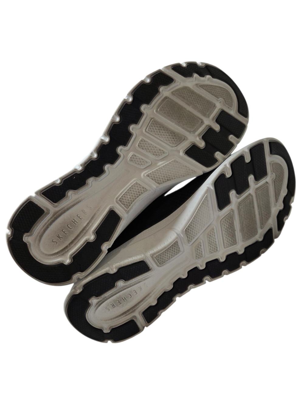 Skechers Arch Fit Air-Cooled Slip On Sneakers Black White Size 8 - Picture 10 of 11